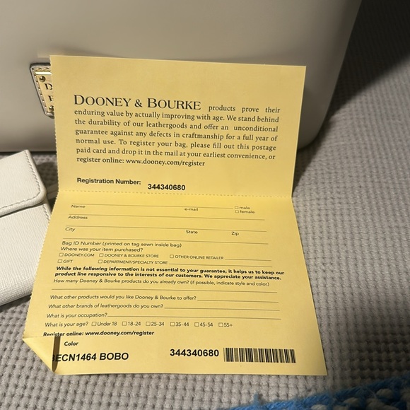 New Dooney and Bourke Zip Top Tote with Matching Wallet - Picture 11 of 11